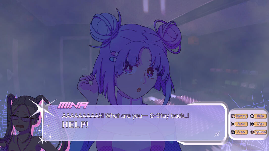 Mina screaming for help