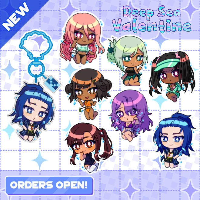 Deep Sea Valentine Keychains