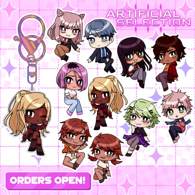 Artificial Selection keychain Set 1